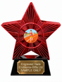 Red Superstar Road Runner Resin Trophy 140 x 125mm (A4)