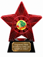 Red Superstar Vegetable Selection Resin Trophy 140 x 125mm (A4)