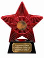 Red Superstar Planet Mars Resin Trophy 140 x 125mm (A5)