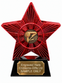 Red Superstar Hairdresser Tools Resin Trophy 140 x 125mm (A5)