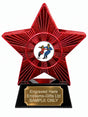 Red Superstar Ice Dancing Resin Trophy 140 x 125mm (A5)
