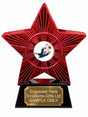 Red Superstar Football Goalkeeper Resin Trophy 140 x 125mm (A5)