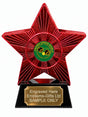 Red Superstar Crown Green Bowls Resin Trophy 140 x 125mm (A6)
