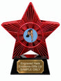 Red Superstar Female Diver Resin Trophy 140 x 125mm (A6)
