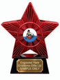 Red Superstar Male Canoeist Resin Trophy 140 x 125mm (A6)