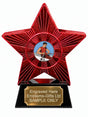 Red Superstar Male Rower Red Kit Resin Trophy 140 x 125mm (A6)