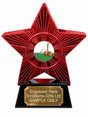 Red Superstar Croquet Resin Trophy 140 x 125mm (A6)