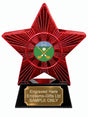 Red Superstar Hurling Resin Trophy 140 x 125mm (A6)