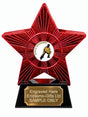 Red Superstar Cycle Speedway Resin Trophy 140 x 125mm (A6)