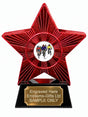 Red Superstar Cycling Group Resin Trophy 140 x 125mm (A6)