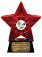Red Superstar Tropical Fish Resin Trophy 140 x 125mm (A6)