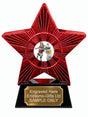 Red Superstar Gaelic Football Players Resin Trophy 140 x 125mm (A6)