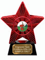 Red Superstar Gardening Tools Resin Trophy 140 x 125mm (A7)