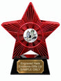 Red Superstar Hiking Resin Trophy 140 x 125mm (A7)
