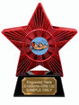 Red Superstar Lifesaving Resin Trophy 140 x 125mm (A7)