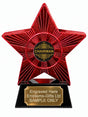 Red Superstar Chairman Resin Trophy 140 x 125mm (A7)