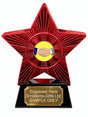 Red Superstar Handshake Resin Trophy 140 x 125mm (A7)