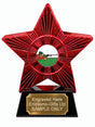 Red Superstar Prone Rifle Shooting Resin Trophy 140 x 125mm (A7)