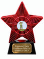 Red Superstar Clay Shooting Resin Trophy 140 x 125mm (A7)