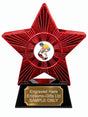 Red Superstar Skateboarder Yellow Shirt Resin Trophy 140 x 125mm (A7)