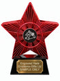 Red Superstar Surf Reel Resin Trophy 140 x 125mm (A8)