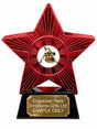 Red Superstar Wrestling Resin Trophy 140 x 125mm (A8)