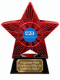 Red Superstar NHS Northern Ireland Resin Trophy 140 x 125mm (A9)