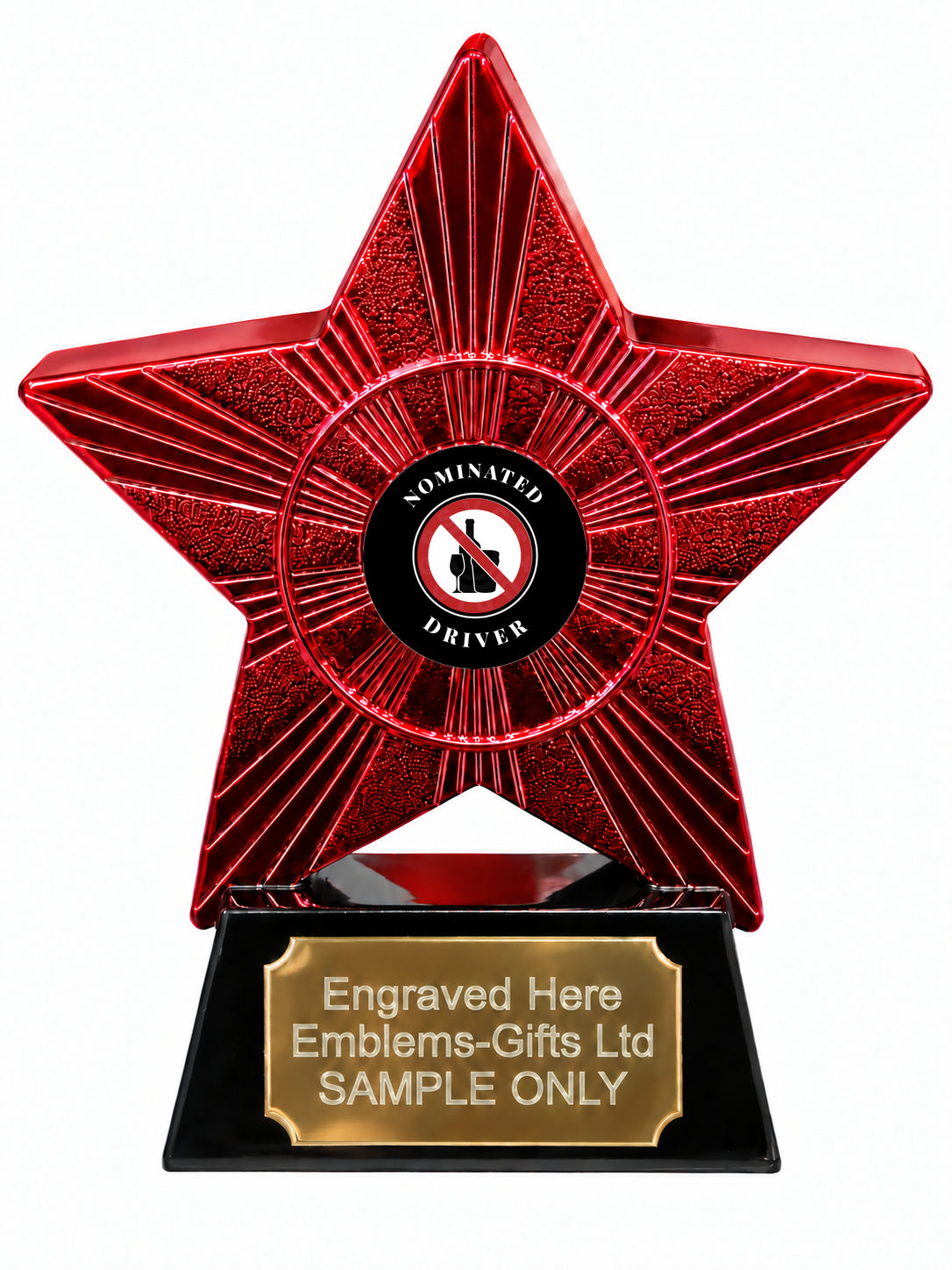 Red Superstar Nominated Driver Resin Trophy 140 x 125mm (A9)