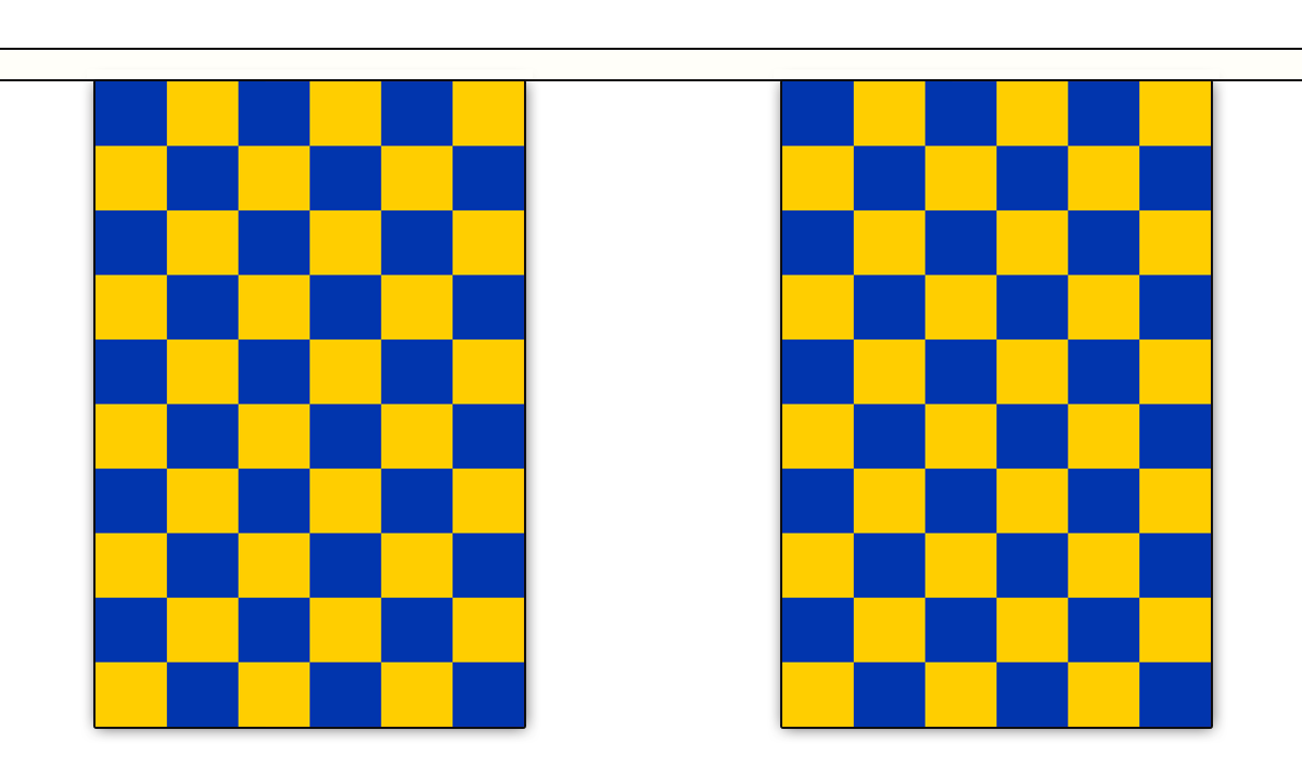 Surrey New 3 metre bunting, 10 flags - Flagmania