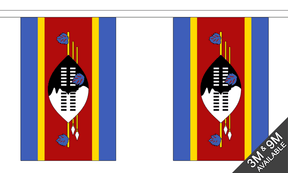 Swaziland 3 metre bunting, 10 flags - Flagmania