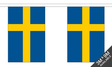 Flagmania Sweden Bunting, 9 metre bunting