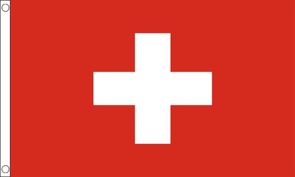 Flagmania Switzerland NYLON 5ft x 3ft Nylon Flag