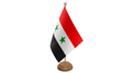 Flagmania Syria wooden hand flags, 9x6 inch, pack of 12, no bases