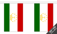 Flagmania Tajikistan Bunting, 9 metre bunting