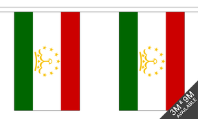 Flagmania Tajikistan Bunting, 9 metre bunting