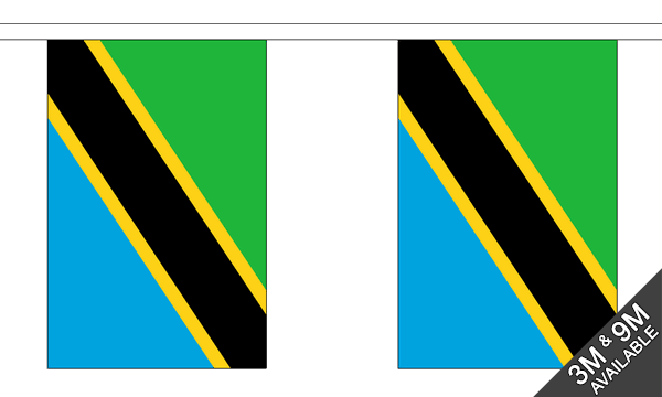 Flagmania Tanzania Bunting, 9 metre bunting
