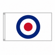 Target (Roundel) Flag centred on square white background
