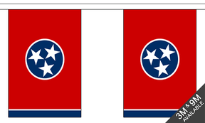 Tennessee 3 metre bunting, 10 flags - Flagmania
