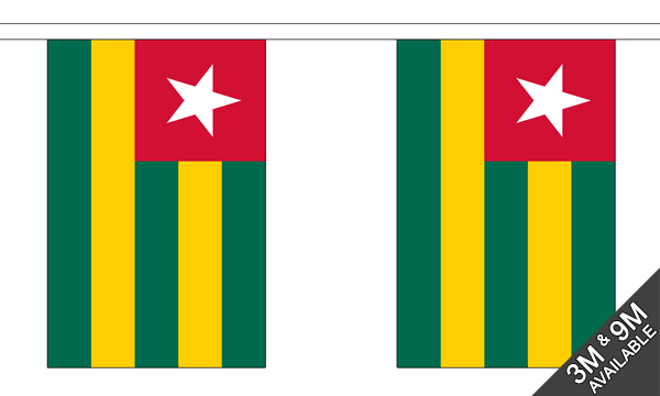 Flagmania Togo Bunting, 9 metre bunting