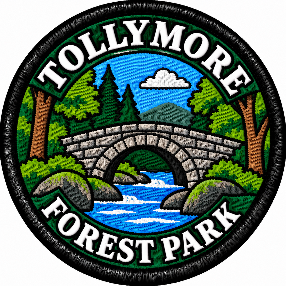 Tollymore Forest Park 80mm Embroidered Patch