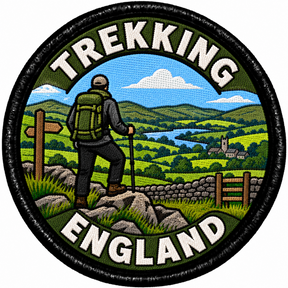 Trekking England 80mm embroidered patch