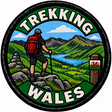 Trekking Wales 80mm embroidered patch