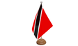 Flagmania Trinidad and Tobago wooden hand flags, 9x6 inch, pack of 12, no bases