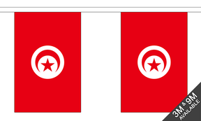 Flagmania Tunisia Bunting, 9 metre bunting
