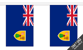 Flagmania Turks and Caicos Islands Bunting, 9 metre bunting