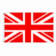 Union Jack flag in red and white