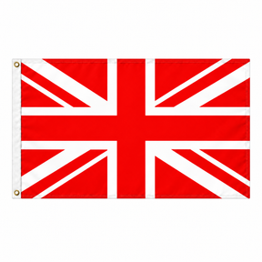 Union Jack flag in red and white