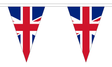 Union jack Triangle 12 metre bunting by Flagmania
