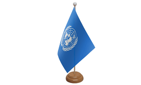 Flagmania United Nations wooden hand flags, 9x6 inch, pack of 12, no bases