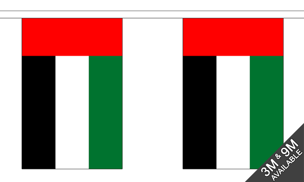 Flagmania United Arab Emirates Bunting, 9 metre bunting